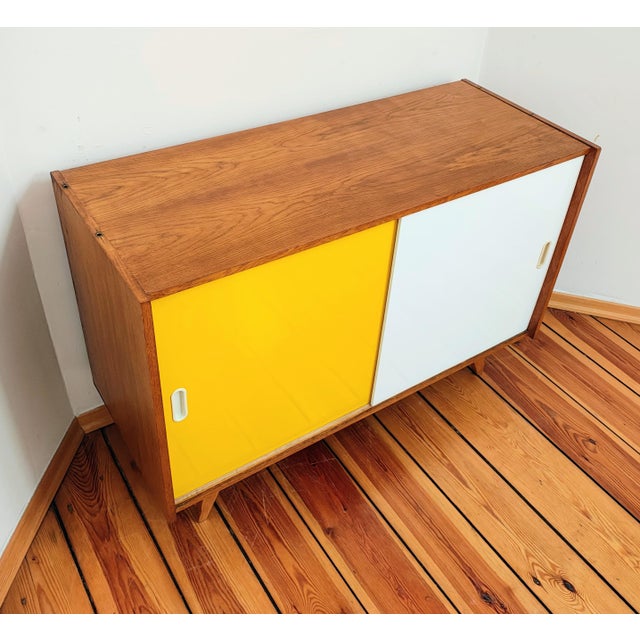 Orange Czechoslovakian Sideboard by J. Jiroutek for Interior Prague, 1960s For Sale - Image 8 of 13