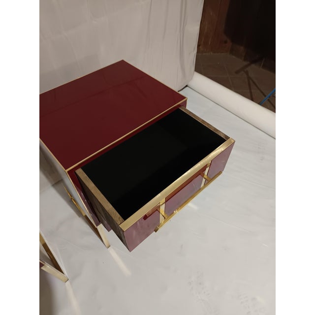 Contemporary Wooden Bedside Tables from Justfurnituress SRL, Set of 2 For Sale - Image 3 of 10