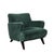 Pair of Mid-Century Curvilinear Green Mohair Lounge Chairs W/ Ebonized Supports For Sale - Image 15 of 15