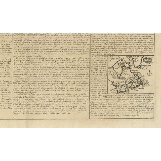 French Colonial America Map with Jamaica, Barbados and Carolina, 1719 For Sale - Image 11 of 12