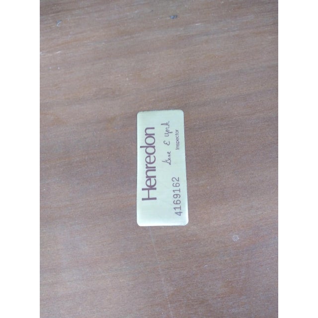 Wood Henredon Walnut Ming Style Side Table For Sale - Image 7 of 7