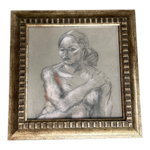 1970’s Original Charcoal/ Pastel Female Nude Study Drawing