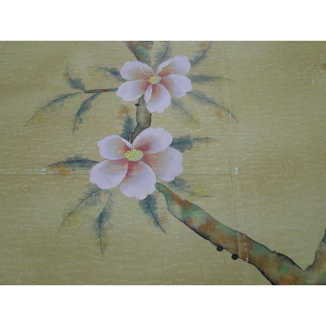 Paper 36" * H108"/Panel * 6ps,Brown-Yellow Magnolia Wallpaper, Magnolia‌ Wallpaper Mural, 6 Panels For Sale - Image 7 of 11