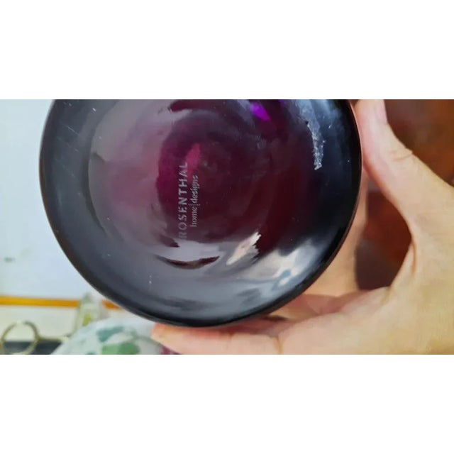 Tall Vase in Cranberry from Rosenthal, 1990s, in Very Good conditions. Designed 1990 to 1999 This piece has an attribution...