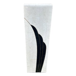Postmodern Maitland-Smith Style Tessellated Stone Pedestal by Mission Furniture For Sale