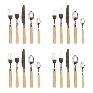 Vietri Albero Oak Place Settings from Kenneth Ludwig Chicago - Set of 4 For Sale