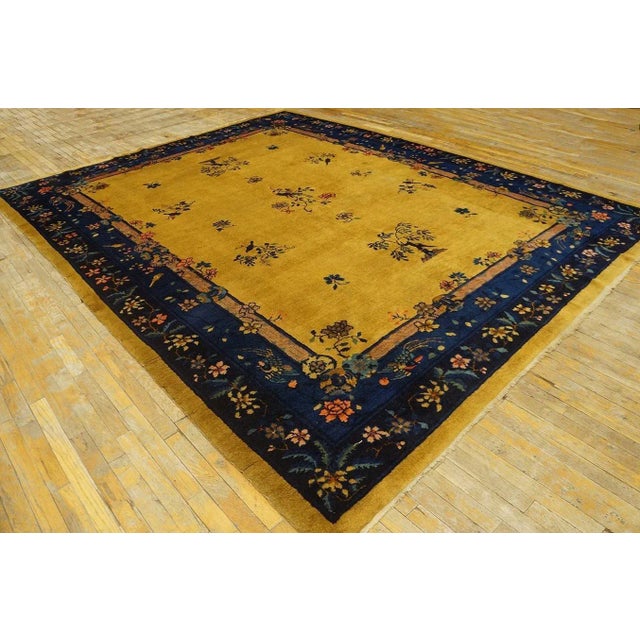 Antique Chinese Art Deco rug. Size: 9'0" x 11'6".