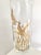 American 1980s Gold Flying Geese Glass Vase For Sale - Image 3 of 8