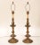 Early 20th Century French Doré Bronze Style Candlestick Lamps - a Pair For Sale - Image 5 of 11