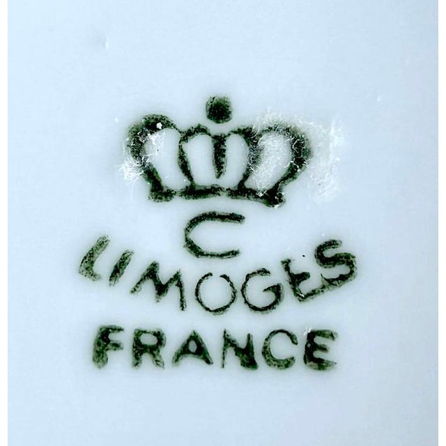 Hand Painted Porcelain Bowls by Marie Daâge for Royal Limoges, Set of 4 For Sale - Image 12 of 12