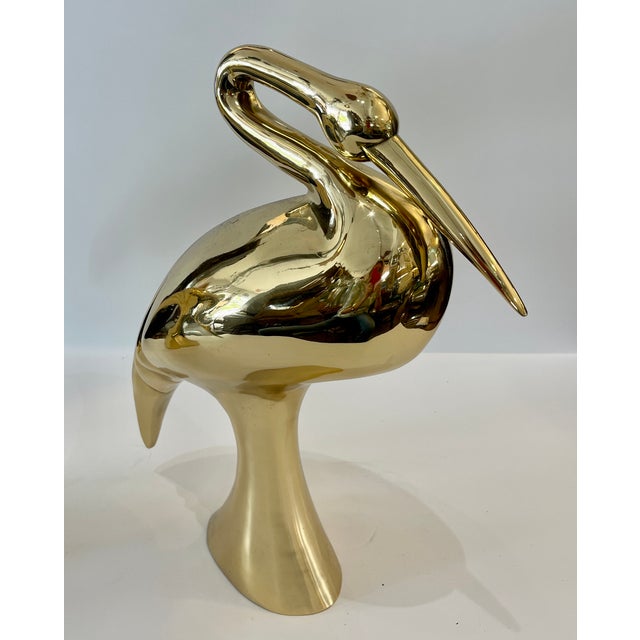 Just in, this amazing set of Italian Art Deco Style Large Brass Crane Sculptures, 1960s. This is quite a statement, they...