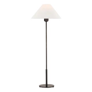 J. Randall Powers by Visual Comfort Signature Hackney Buffet Lamp in Bronze with Linen Shade For Sale