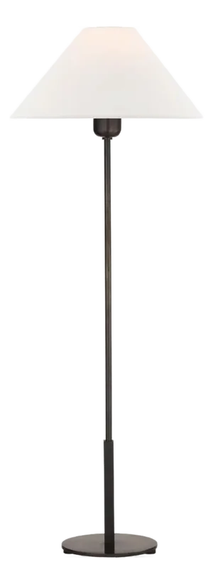 J. Randall Powers by Visual Comfort Signature Hackney Buffet Lamp in Bronze with Linen Shade