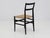 Wood Black Lacquered Chair with Woven Rope Seat by Gio Ponti for Cassina, Italy, 1950s For Sale - Image 7 of 15