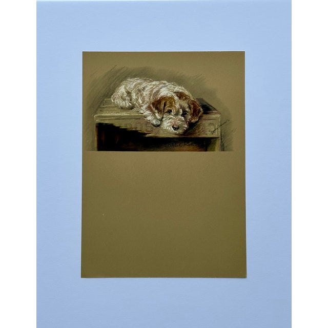 Original print by British painter and printmaker Lucy Dawson (1875–1954), known for her animal portraits, specifically...