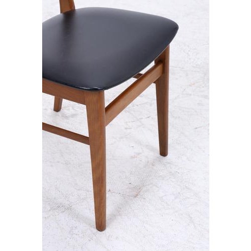 Mid-Century Danish Teak and Leather Chairs from Farstrup Møbler, Set of 4 For Sale - Image 9 of 16