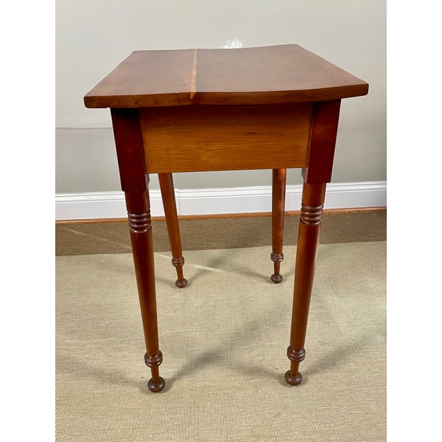 Cherry One-Drawer Table W/ Distinctive Feet -- 19th Century For Sale - Image 15 of 16