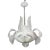 Elegant Art Deco Barovier E Toso Chandelier, Murano Glass, 1950s For Sale