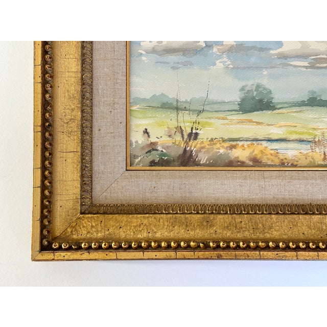 1970s 1970s Imogene Ragon Scenic Watercolor Painting Arkansas Plein Air Artist For Sale - Image 5 of 12