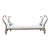 French Neoclassical Directoire Style Iron Sleigh-Form Daybed For Sale