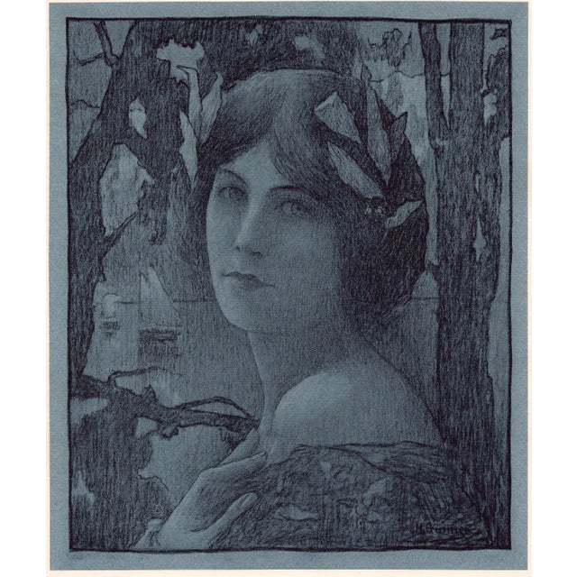 Henri Guinier (1867-1927) Nuit Douce (Sweet Night) Original Lithograph from the glorious portfolio "L'Estampe Moderne",...