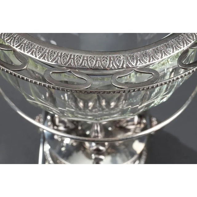 Silver and Cut-Crystal Confiturier with Spoons, Set of 13 For Sale - Image 11 of 18