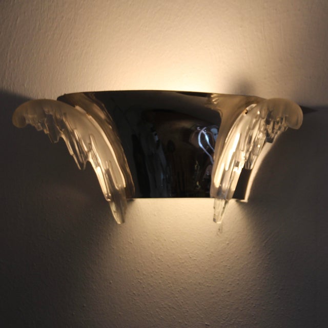 Silver Art Deco French Wall Lights from Ezan, 1930s, Set of 2 For Sale - Image 8 of 15