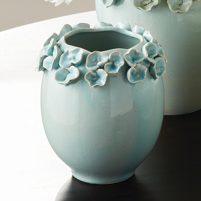 Early 21st Century Petite Fleur Vase Short For Sale - Image 5 of 7