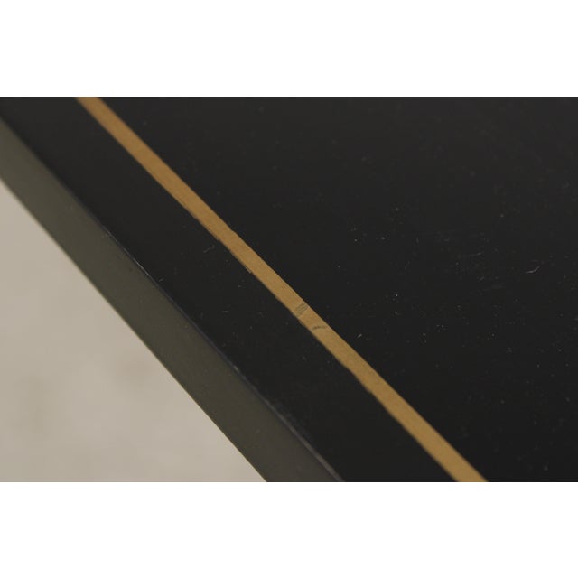 Black Black Lacquered Italian Chinoiserie Pedestal Stand For Sale - Image 8 of 15