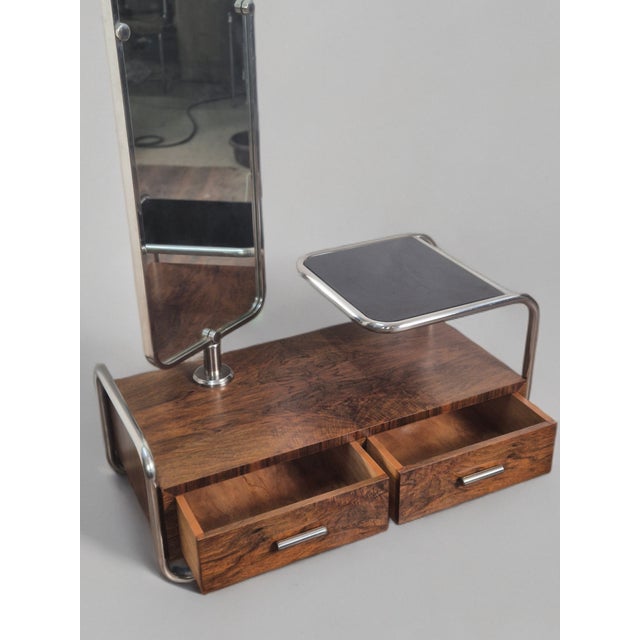 Slezak Dressing Table in Walnut by Robert Slezak for Slezak Factories, 1930s For Sale - Image 9 of 15