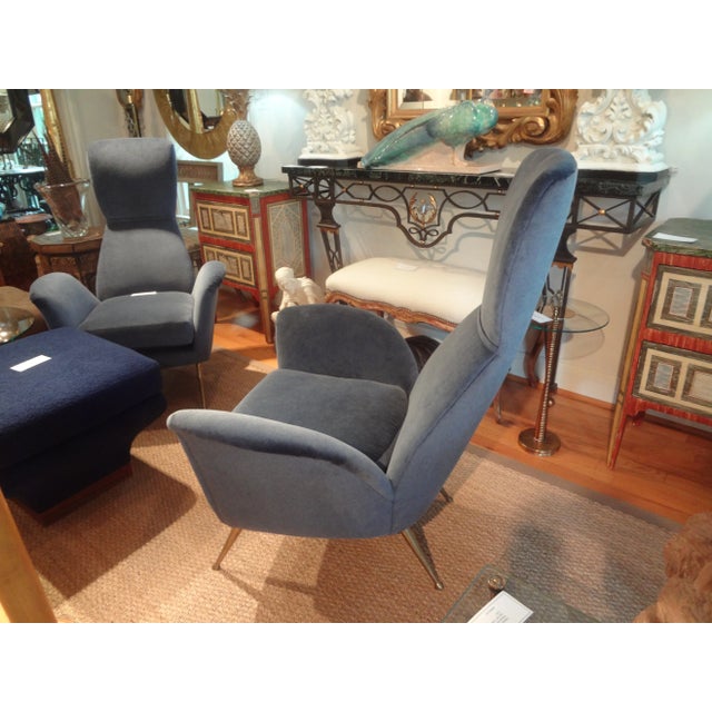 1960s 1960s Pair of Italian Modern Sculptural Lounge Chairs For Sale - Image 5 of 11