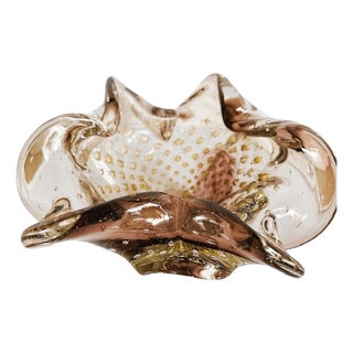 Vintage Murano Glass Bowl from Barovier & Toso, 1950s For Sale