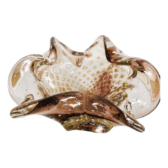 Vintage Murano Glass Bowl from Barovier & Toso, 1950s For Sale