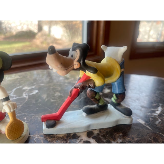 Disney Ceramics, Tennis Mickey & Hockey Goofy For Sale - Image 6 of 9