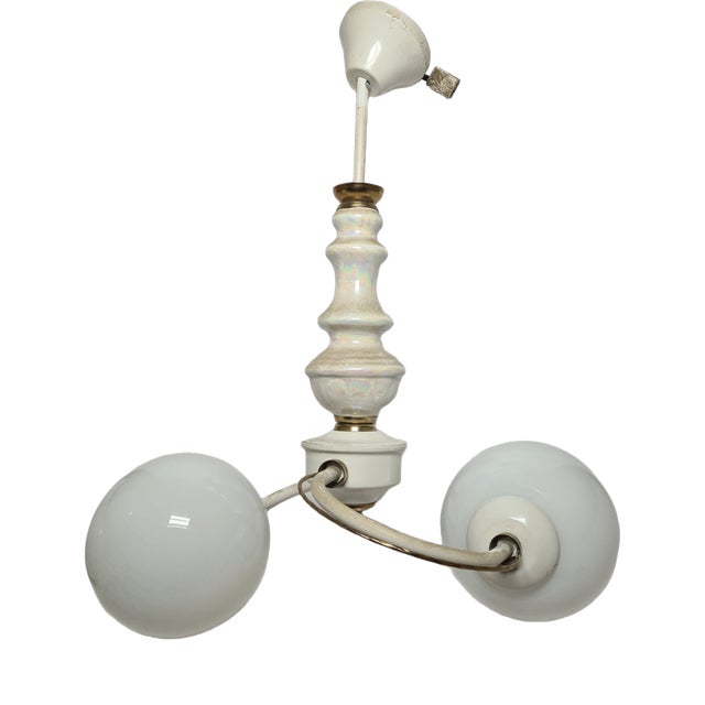 Vintage Art Nouveau Chandelier, Poland, 1970s For Sale