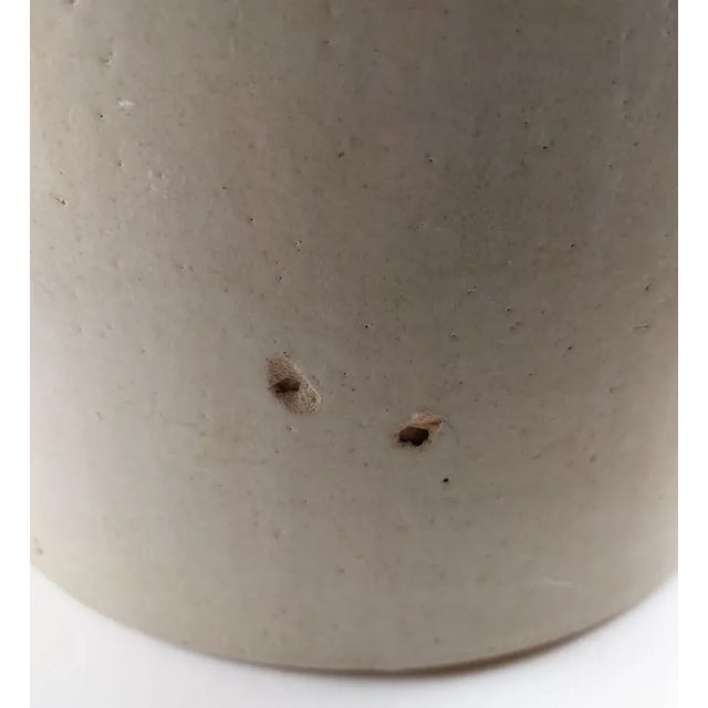 Late 19th Century Red Wing Pottery Stoneware Salt Glaze 4 Gal Crock Drop Eight + Target For Sale In Orlando - Image 6 of 7