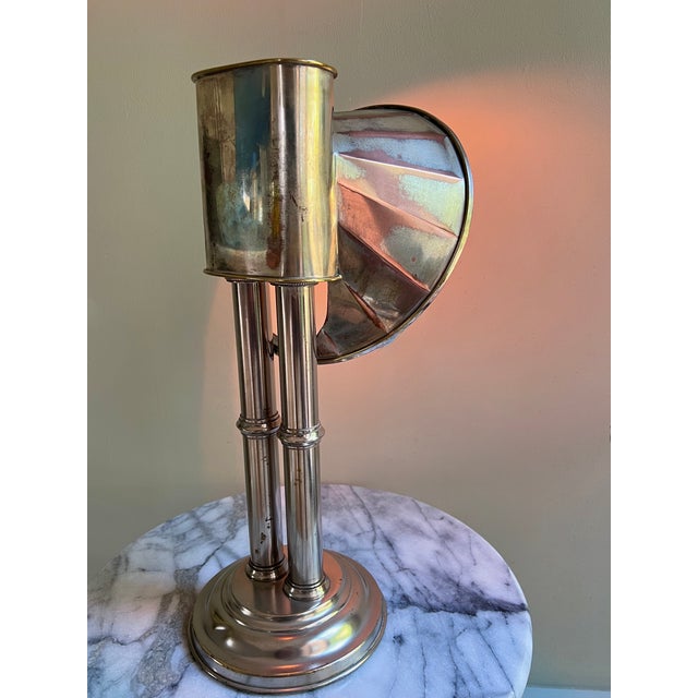 Silver-Plated Reflector Candle Lamp, 1913 For Sale - Image 4 of 12