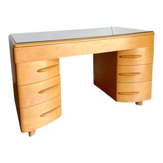 1940’s Mid Century Heywood Wakefield Maple Desk For Sale