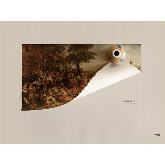 Farmhouse 1944 After Rubens "The Fair", Cottage Style First Edition Parisian Photogravure For Sale - Image 3 of 8