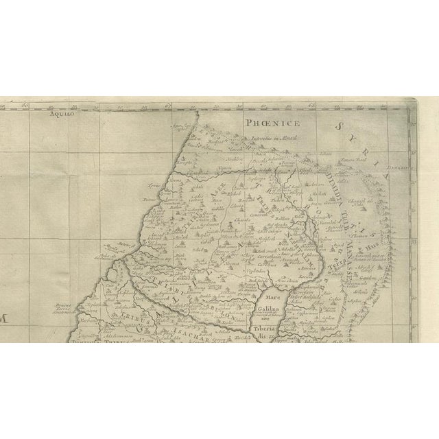 Antique Holy Land Map, 1700 For Sale - Image 3 of 9