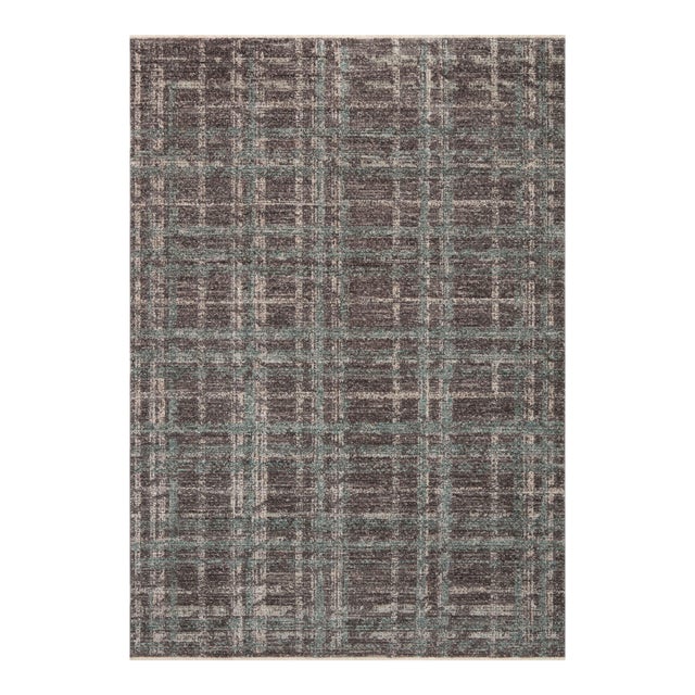 Angela Rose x Loloi Ember Espresso / Multi 18" x 18" Sample Rug For Sale