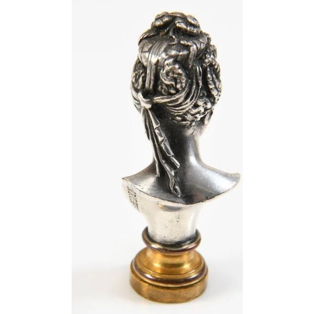 French Barbedienne, Paris - Circa 1880. The Goddess Seals the Letter For Sale - Image 3 of 8