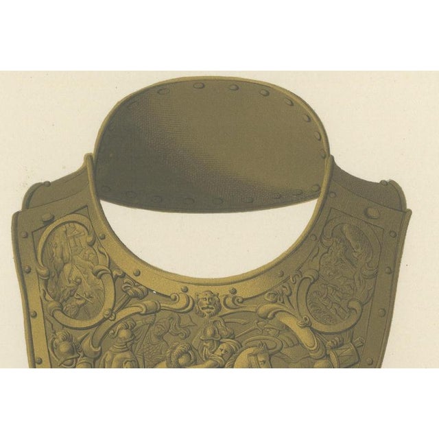 Ferdinand Séré, Sixteenth Century Gorget and Spurs, Soltykoff Collection, 1851, Chromolithograph For Sale - Image 4 of 9