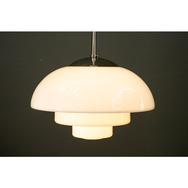 Bauhaus Nickel Pendant, Germany, 1930s For Sale - Image 6 of 14