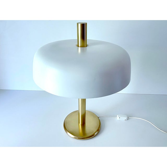 Metal Large Vintage Executive Desk Lamp from Hillebrand For Sale - Image 7 of 13