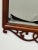 Traditional Baker Georgian Chippendale Carved Mahogany Wall Mantel Mirror Fretwork Crest For Sale - Image 3 of 11