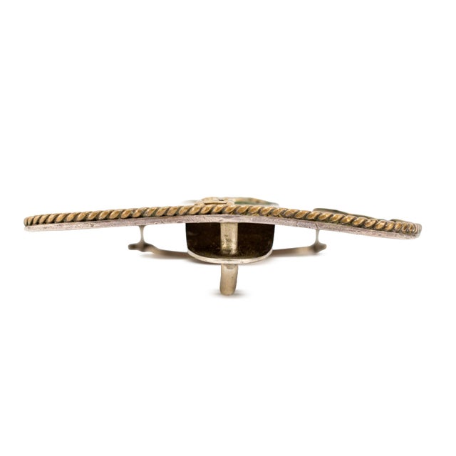 Vintage 1982 Montana Silversmiths Sterling Silver Wkra Champion Belt Buckle For Sale - Image 4 of 8