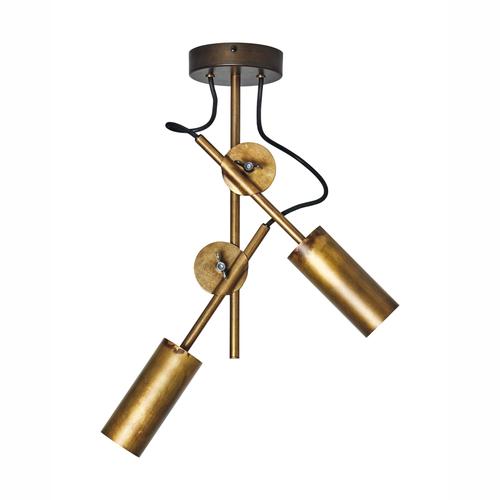 Metal Brass 3452-6 Stav Spot 2 Ceiling Lamp by Johan Carpner for Konsthantverk For Sale - Image 7 of 8