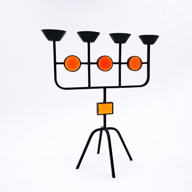 Metal Swedish Candleholder by Erik Hoglund and Hubbard Ander, 1960s For Sale - Image 7 of 15