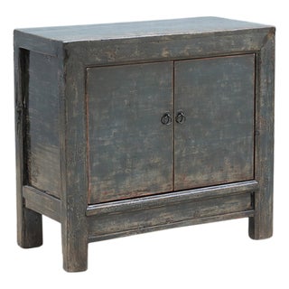 Vintage Chinese Painted Hall Cabinet For Sale